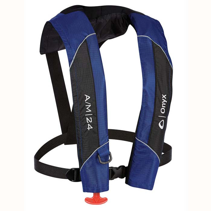 Onyx Automatic/Manual Life Jacket Blue A/M-24 SKU:132000-500-004-15 UPC: