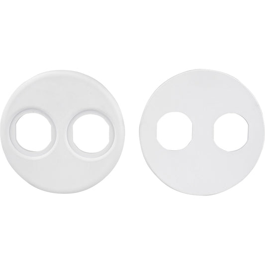 84470Sea-Dog 4" Gauge Power Socket Adapter Mounting Plate - White