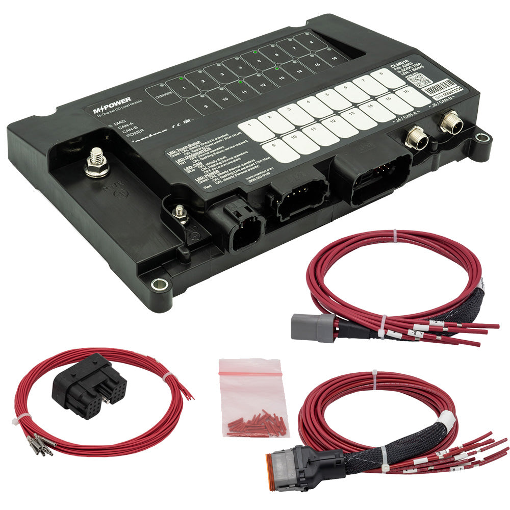 Maretron MPower® 16-Channel DC Load Controller Module w/NMEA 2K w/J1 & J2 Connectors