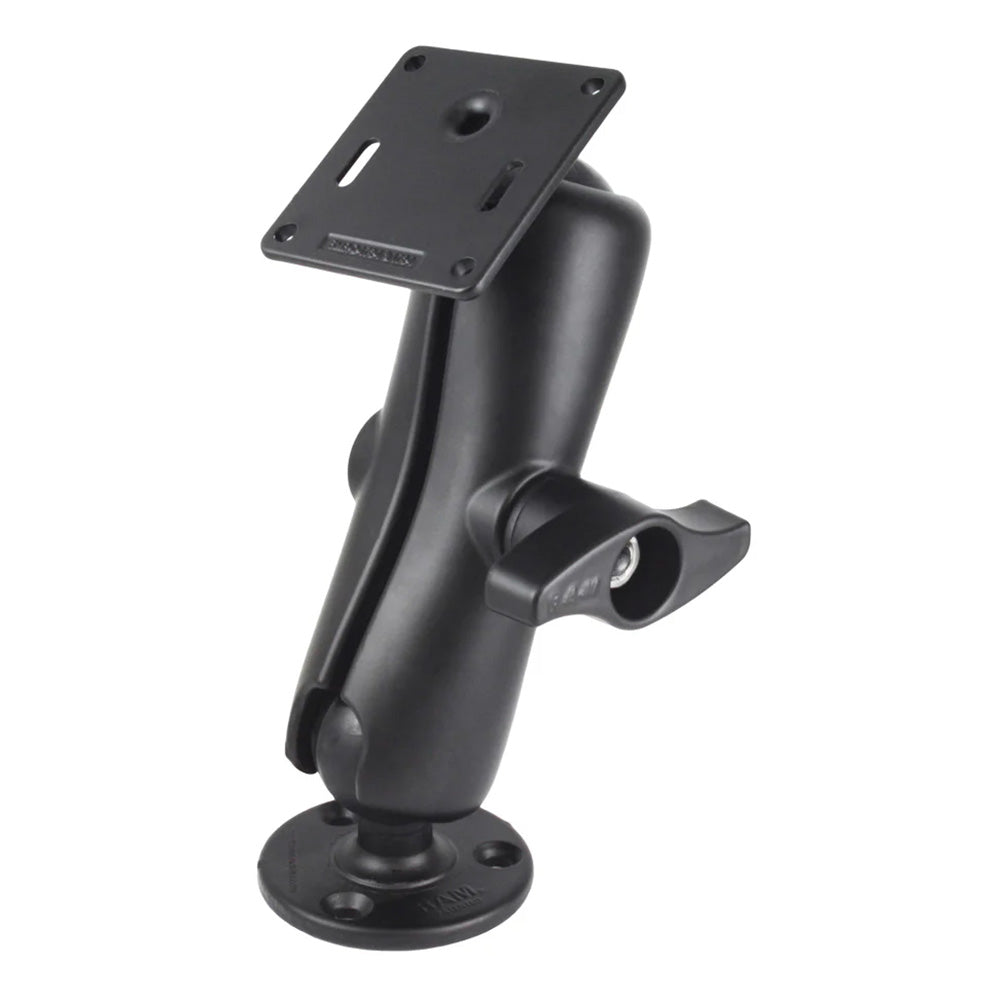RAM Mount RAM® Double Ball Mount w/75 x 75mm VESA Plate & Jam Nut - Medium