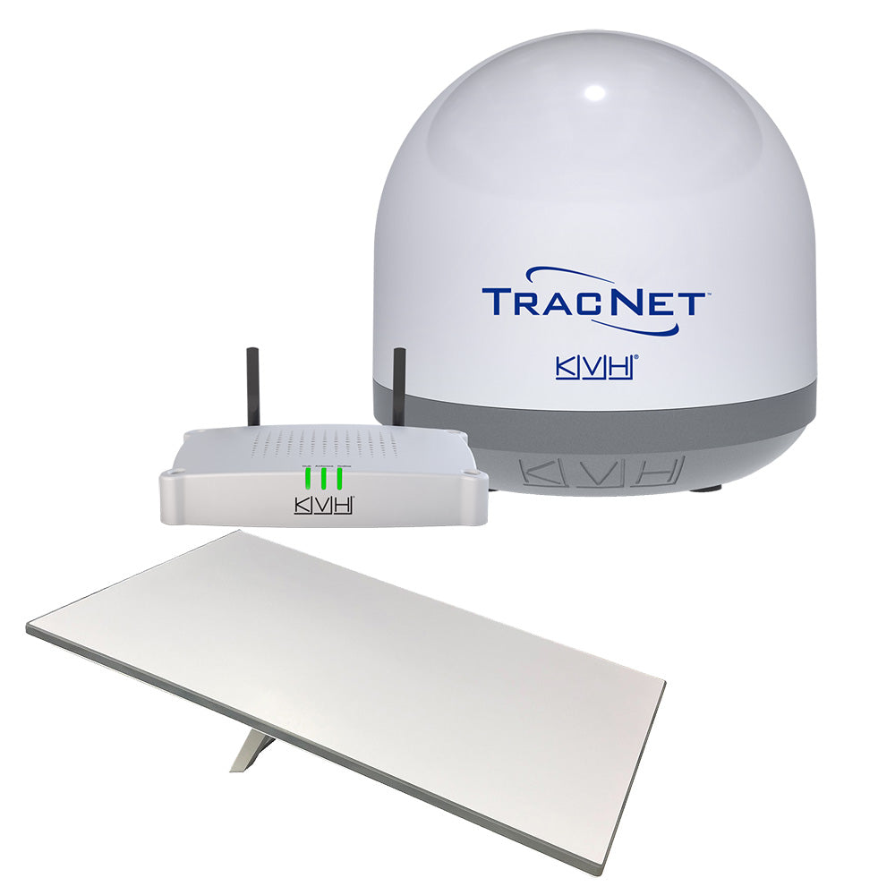 KVH Starlink Premium Standard RV Flat Panel Terminal w/TracNet Coastal Pro 5G/WiFi Compact Terminal w/TracNet Hub - Activation & Service Plans Through KVH ONLY