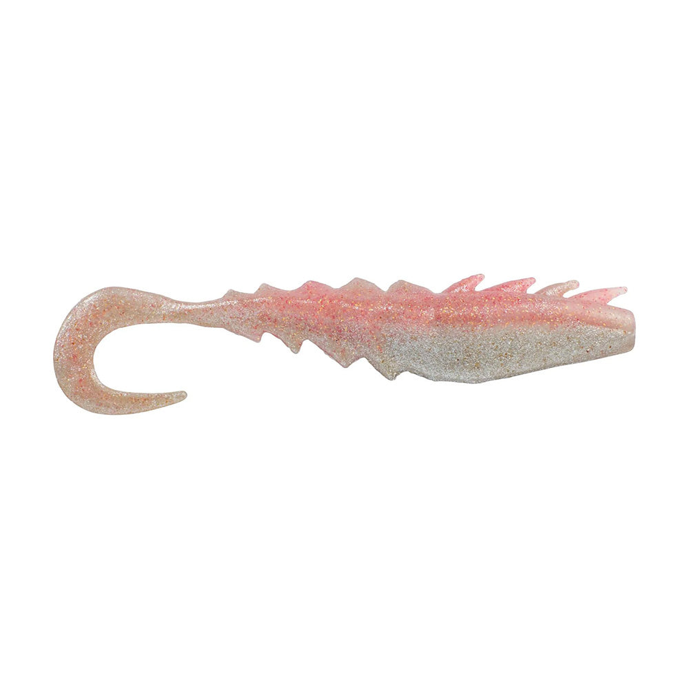 Berkley Gulp!® Saltwater Nemesis Prawn Curl Tail - 5" - Flamingo Chrome