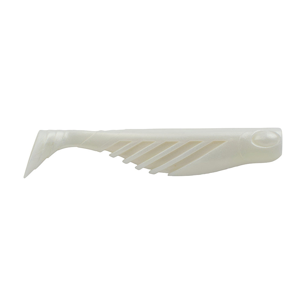 Berkley Gulp!® Saltwater Ripple Mullet - 4" - Pearl White GSRM4-PW
