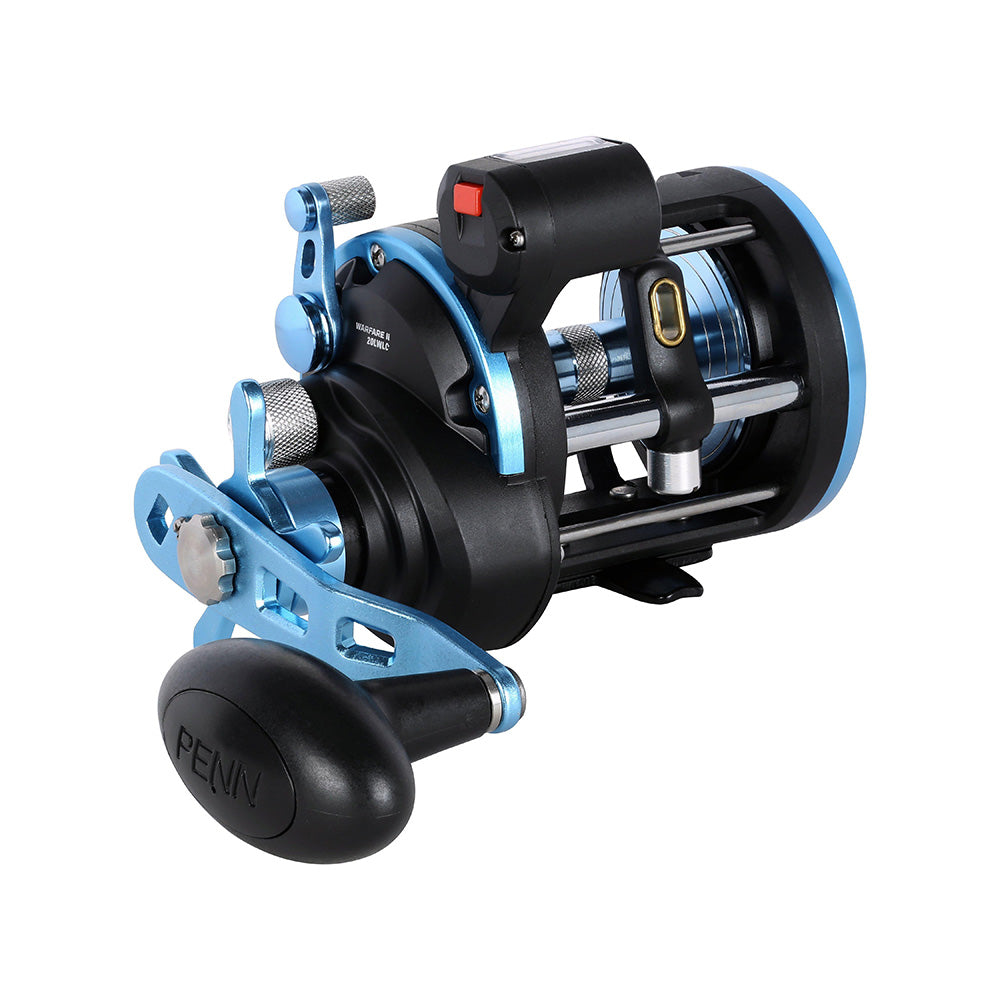 PENN WARII20LWLC Warfare™ II Level Wind 20 Right Hand Conventional Reel w/Line Counter