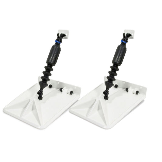 Smart Tabs SX Trim Tabs by Lectrotab 9.5” x 10” f/15'-18‘ Boat w/60 - 135HP - White