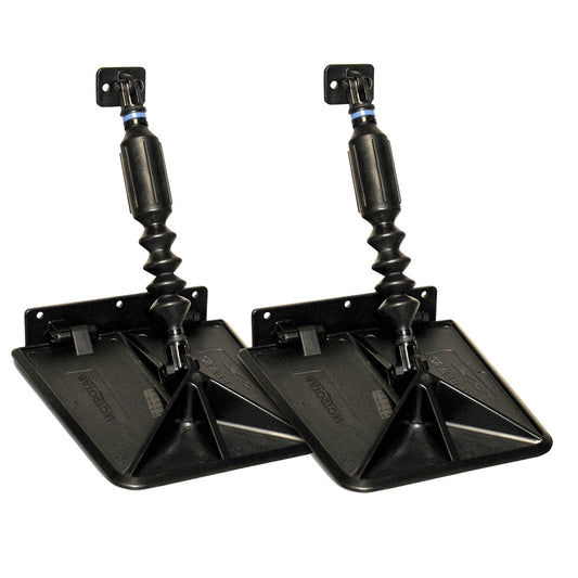 Smart Tab SX Composite Trim Tabs by Lectrotab 9.5” x 10” f/15'-18‘ Boat w/60 - 135HP - Black