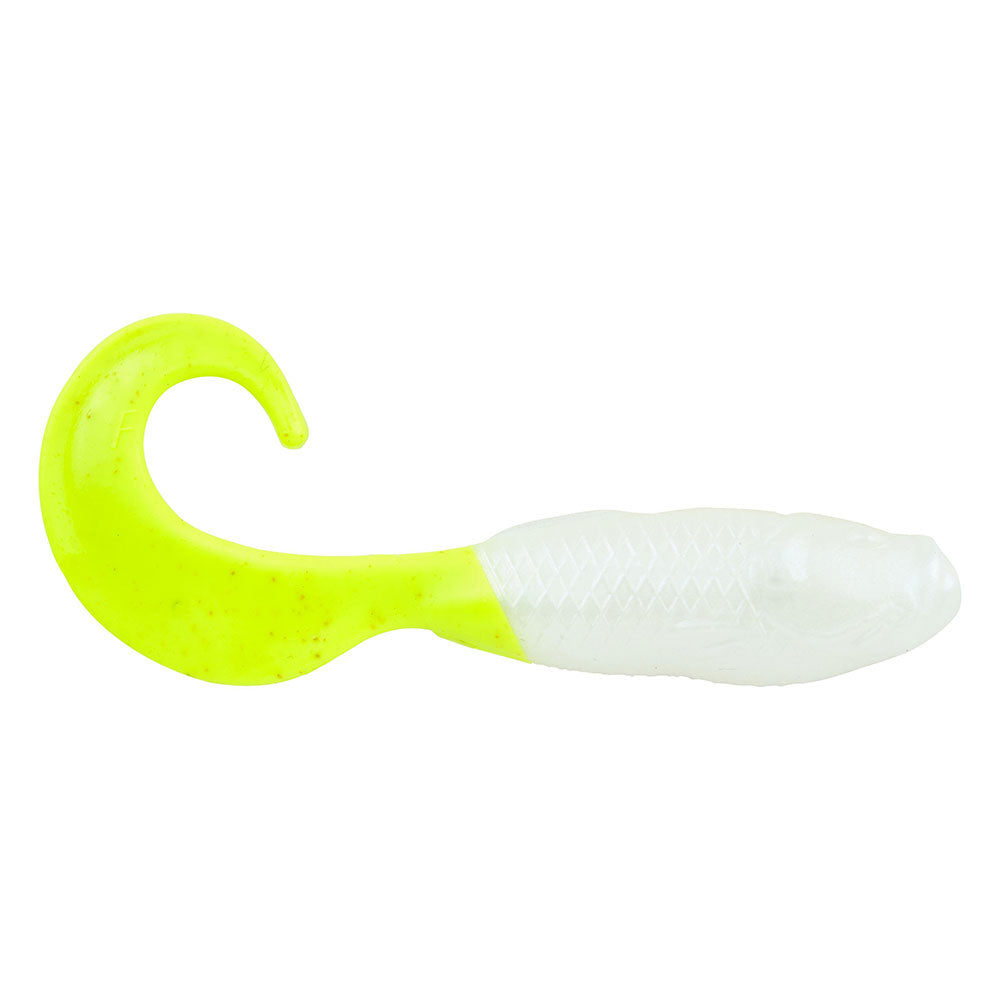 Berkley Gulp!® Saltwater Swimming Mullet - 5" - Pearl White/Chartreuse