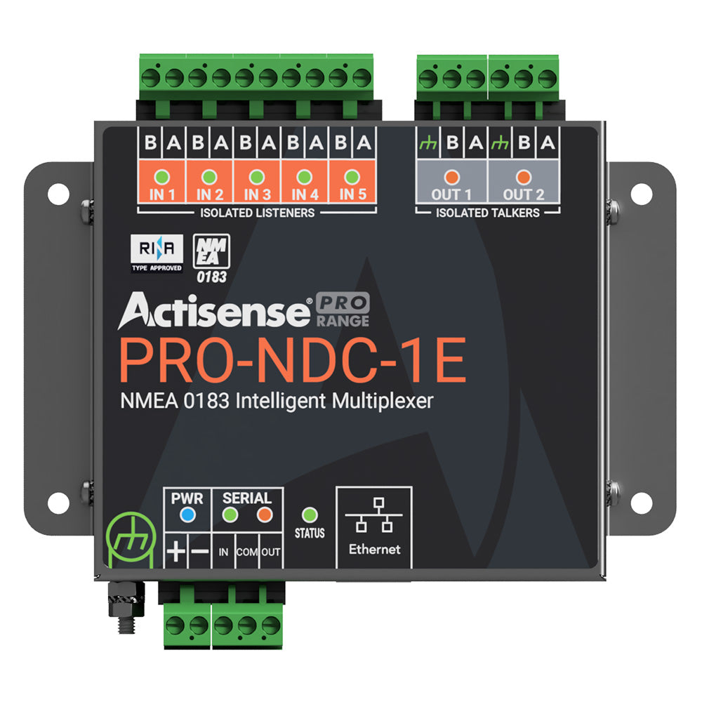 Actisense PRO NMEA 0183 Multiplexer - 5 Inputs & 2 ISO-Drive Outputs, Ethernet & Serial Connections