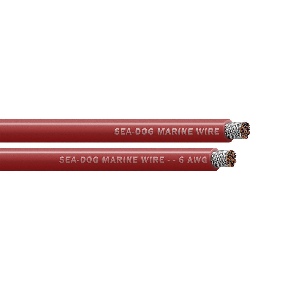 Sea-Dog 6 AWG Red Battery Cable - 750'
