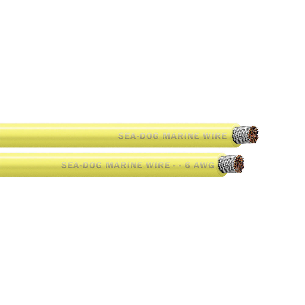 Sea-Dog 6 AWG Yellow Battery Cable - 750'
