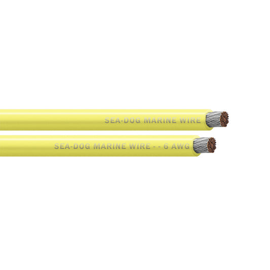 Sea-Dog 6 AWG Yellow Battery Cable - 750'