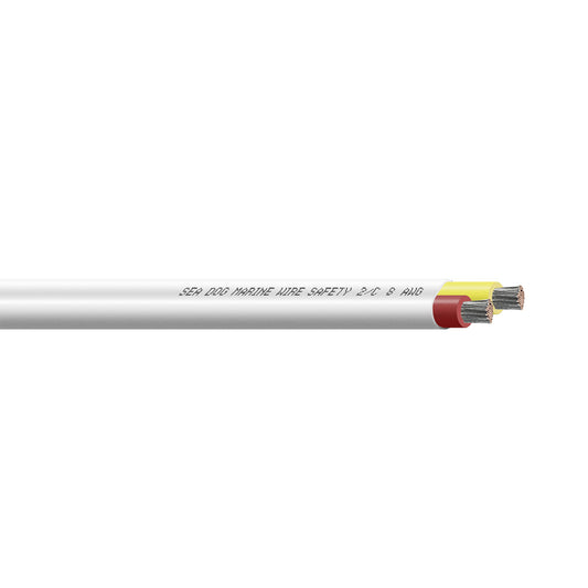 Sea-Dog 8/2 AWG Flat Duplex Safety Wire Red/Yellow - 500'