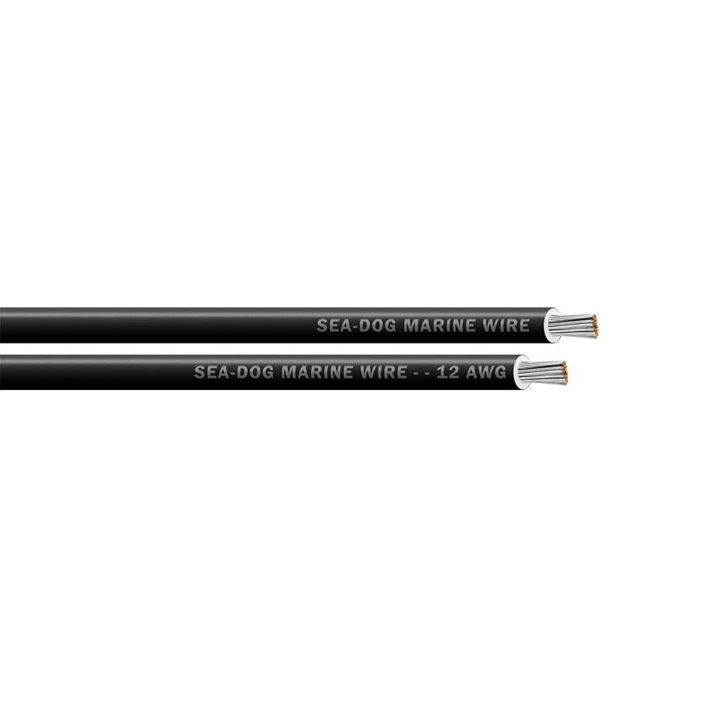 Sea-Dog 12 AWG Black Primary Wire - 100'