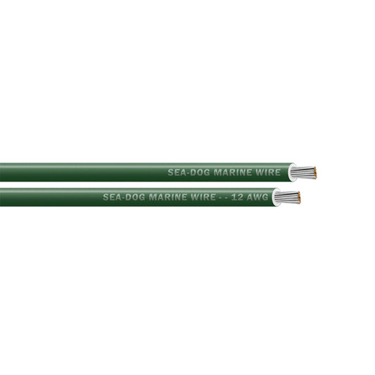 Sea-Dog 12 AWG Green Primary Wire - 25'