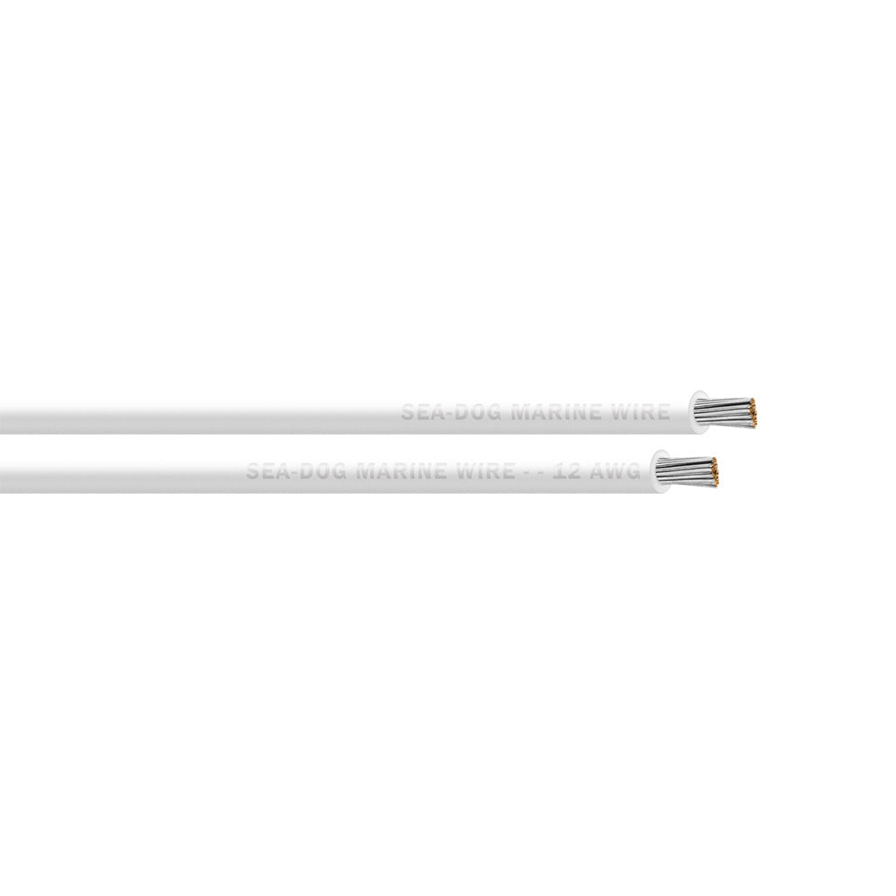 Sea-Dog 12 AWG White Primary Wire - 100'