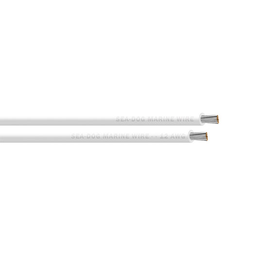 Sea-Dog 12 AWG White Primary Wire - 400'