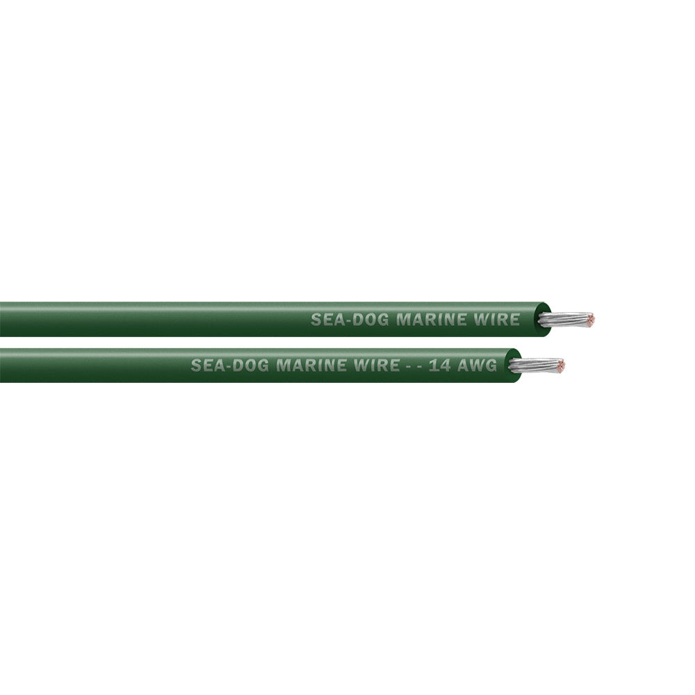 Sea-Dog 14 AWG Green Primary Wire - 1000'