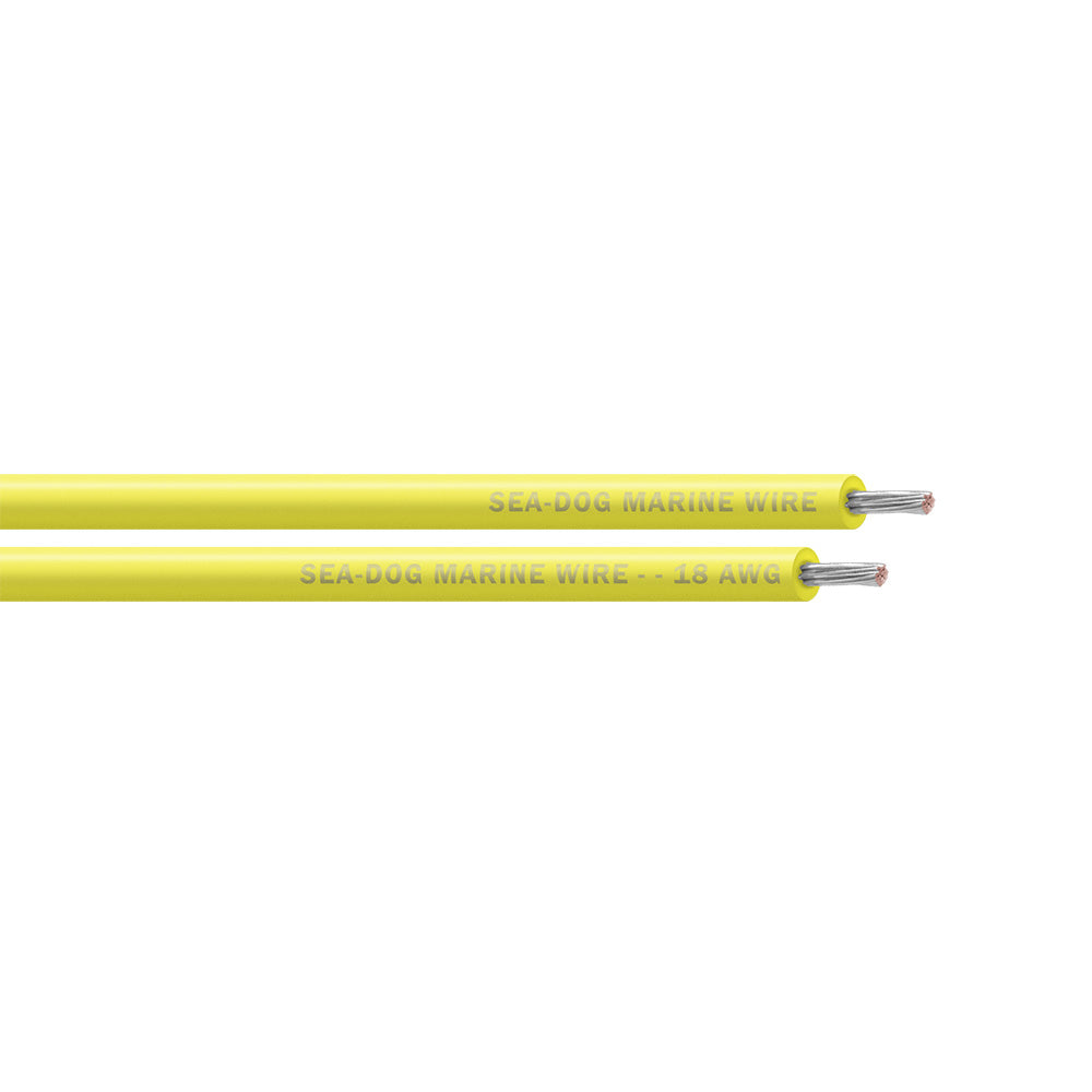 Sea-Dog 18 AWG Yellow Primary Wire - 1000'
