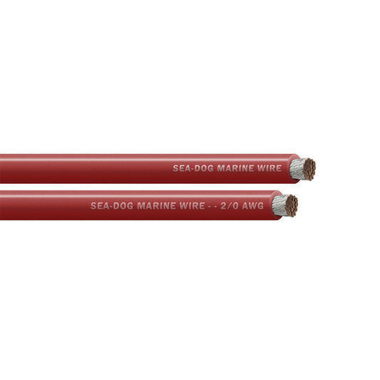 Sea-Dog 2/0 AWG Red Battery Cable - 25'