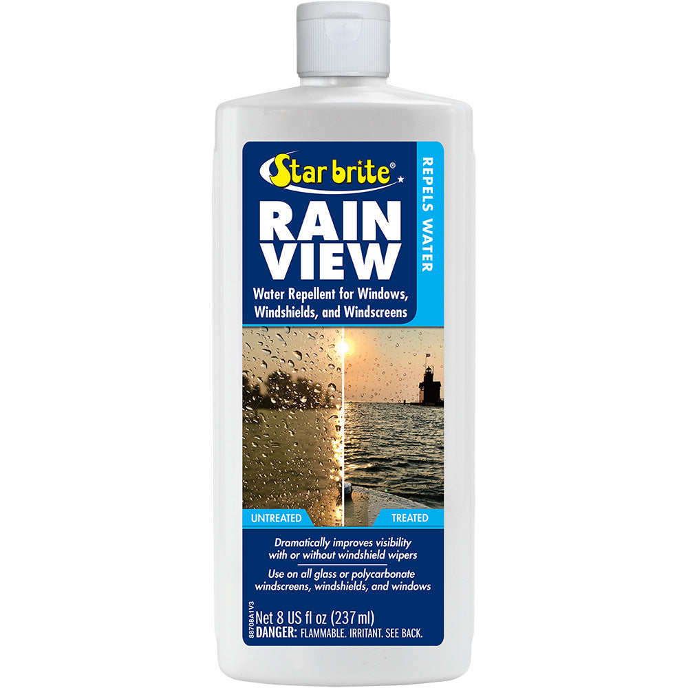 Star brite Rain View - Rain Repellent f/Windshields & Windows - 8 oz