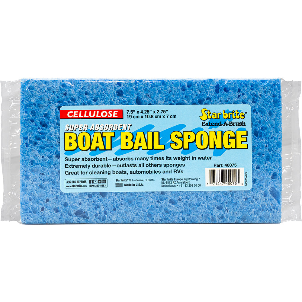 Star brite Super Absorbent Cellulose Bail Sponge XL - 7.5" x 4.25" x 2.75"