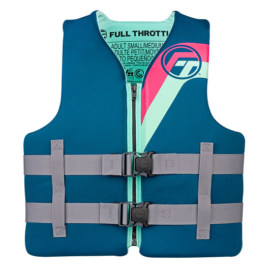 Full Throttle Adult Rapid-Dry Life Jacket - L/XL - Aqua