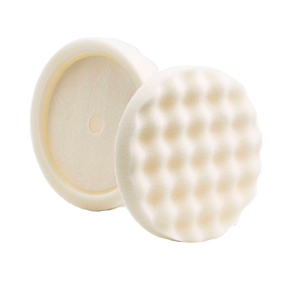 Lake Country White Compounding Waffle Pro Recessed Pad 8" x 1.5"