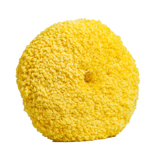 Lake Country Yellow Twisted Acrylic & Wool Pad 8" x 1.5" Quick Disconnect