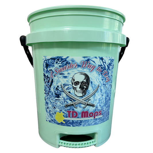 TD Mop TD Grip Bucket - Teal Green - 5 Gallon