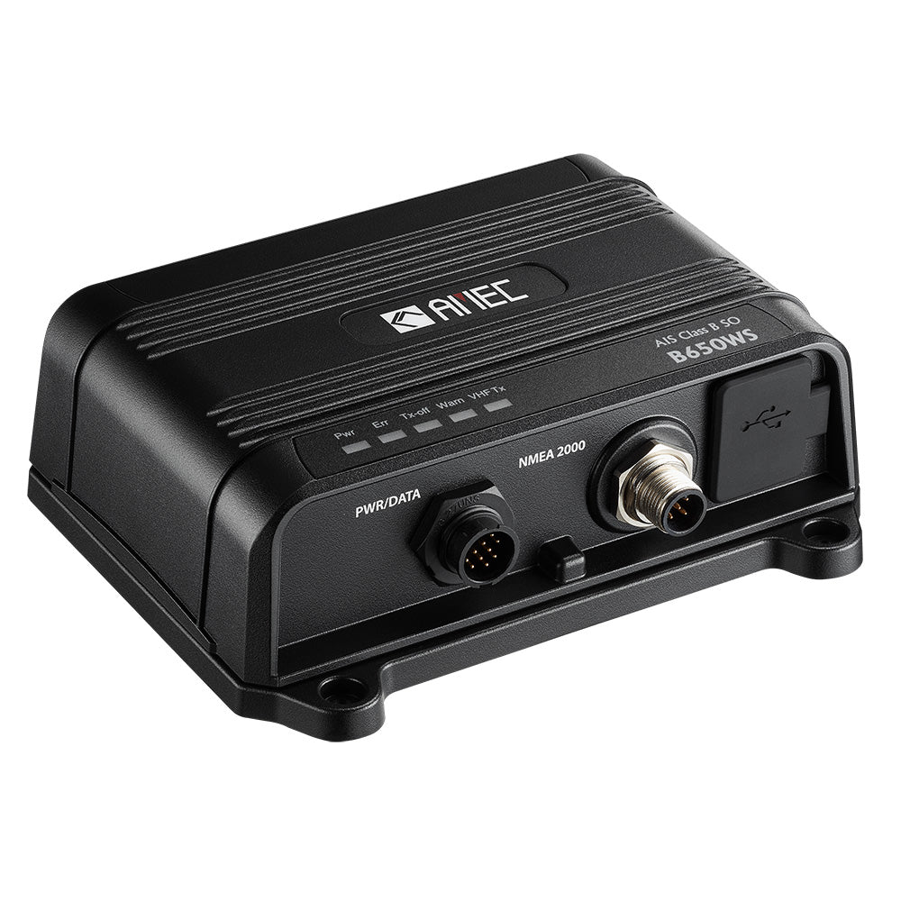 AMEC B650WS Class B AIS Transceiver w/WI-FI & VHF Antenna Splitter - 5W-SOTDMA, NMEA 2000, NMEA 0183, USB