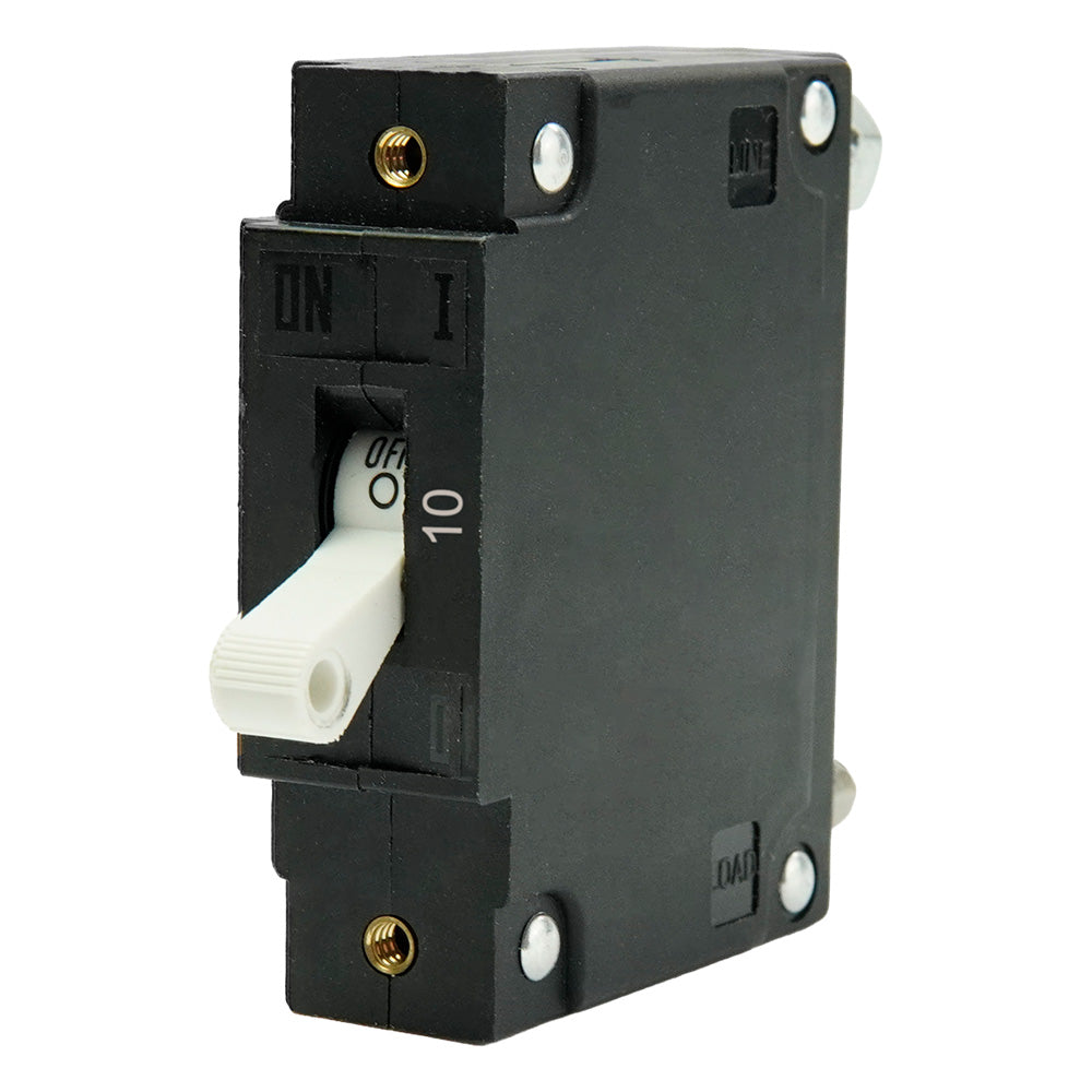 Egis C Series White Toggle Panel Mount Circuit Breaker - Single Pole 10A