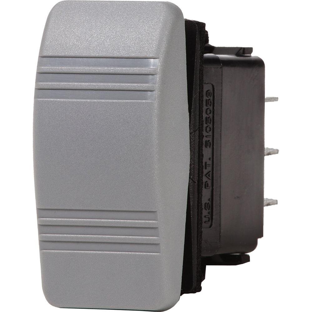 Blue Sea 8234 Water Resistant Contura III Switch - (ON)-OFF-(ON) - Grey