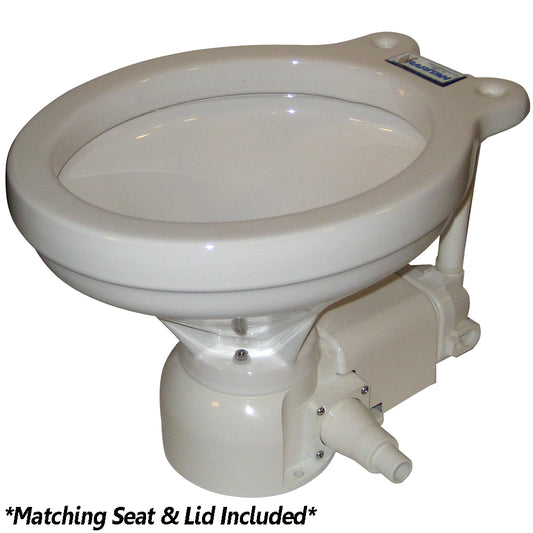 Raritan Sea Era QC Electric Toilet - Household Style - Integral Pump - Straight & 90° Discharge - 12v