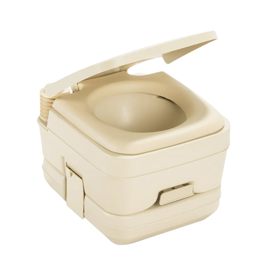 Dometic™ 964 MSD Portable Toilet w/Mounting Brackets - 2.5 Gallon - Parchment