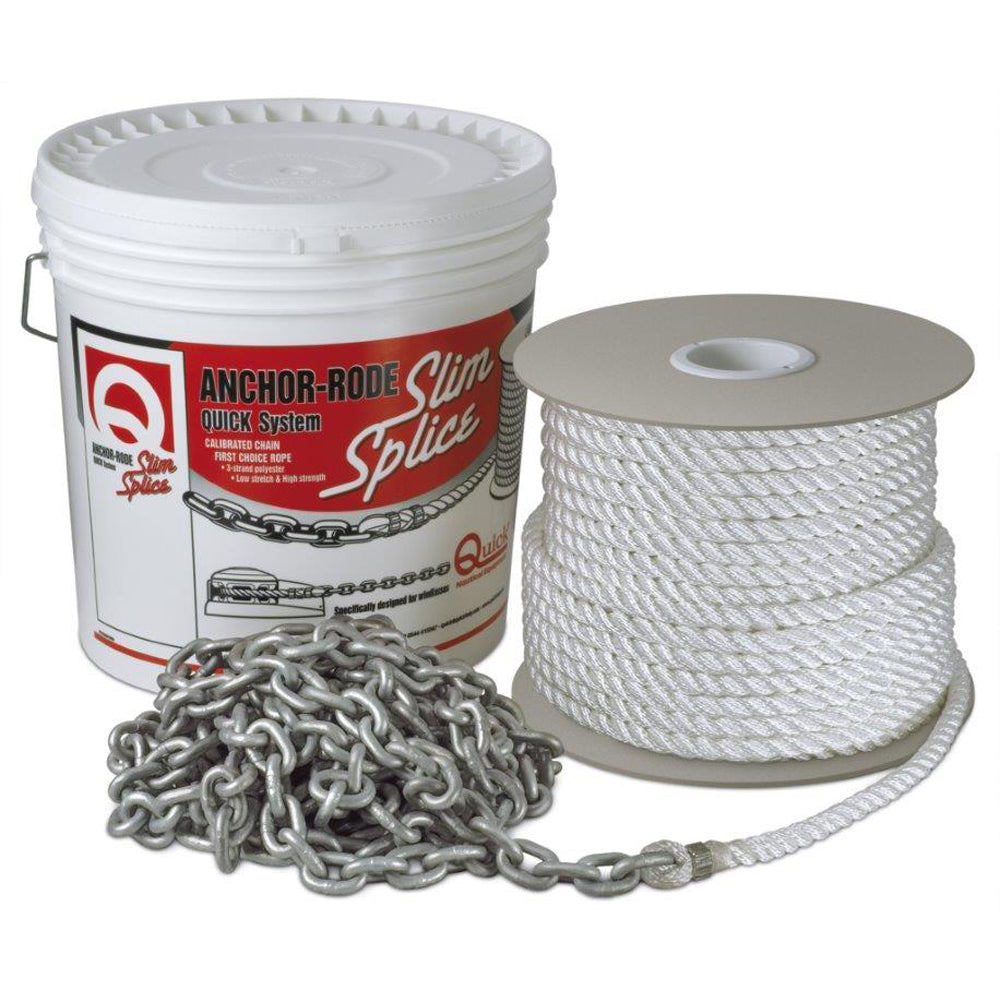 Quick Anchor Rode - 15' of 7mm Chain & 200' of 1/2" Rope