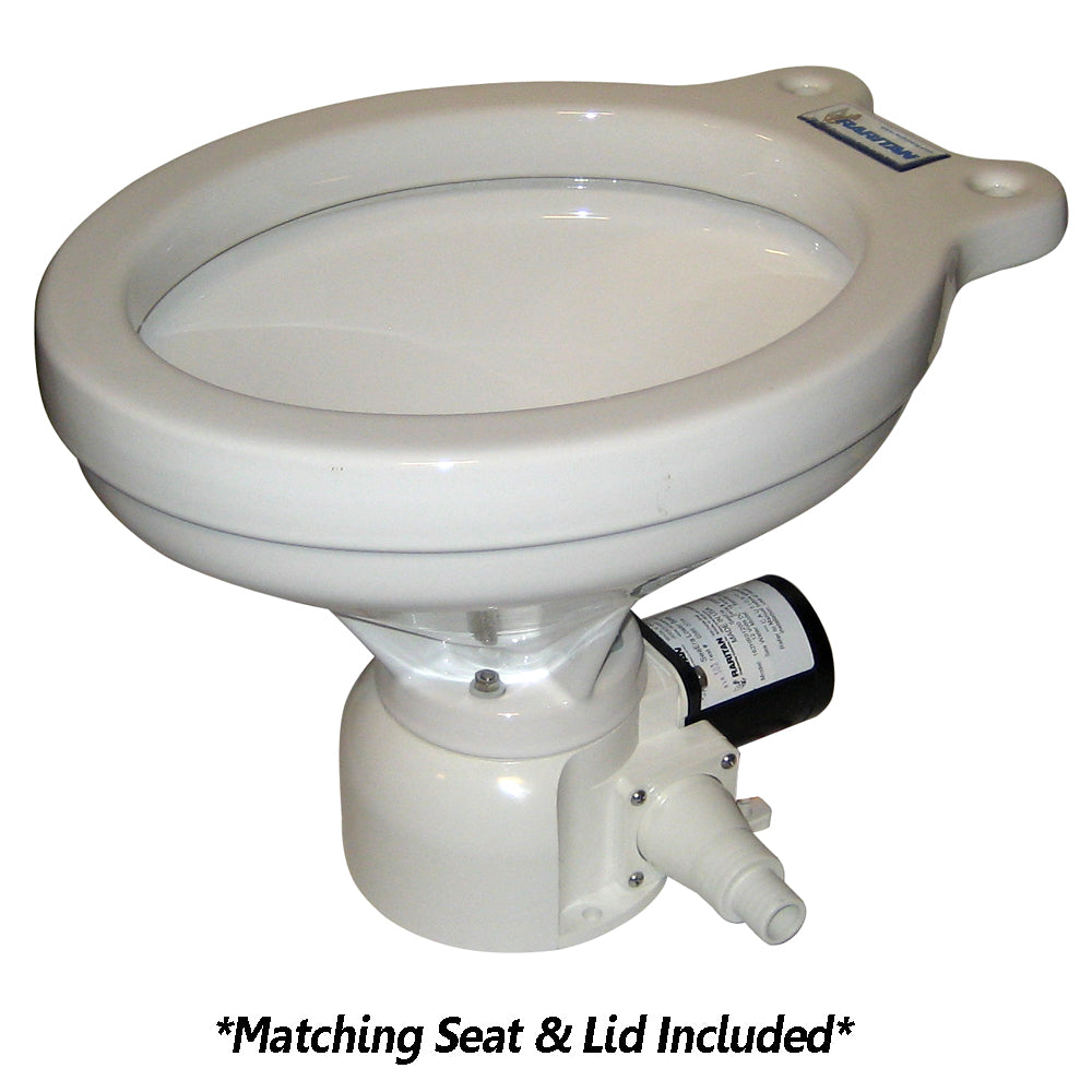 Raritan Sea Era QC Toilet - Household Style - Remote Intake Pump - Straight & 90° Discharge - Smart Toilet Control - 12v