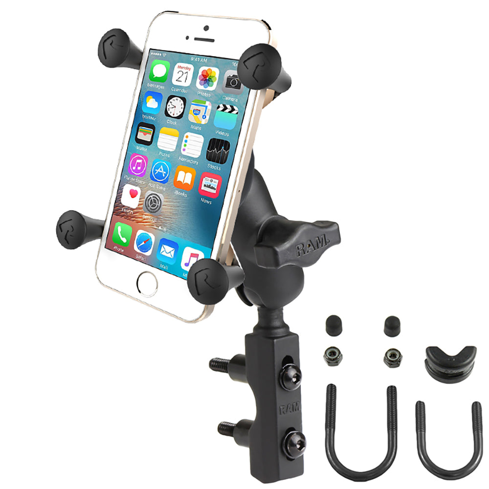 RAM Mount X-Grip® Phone Mount w/Motorcycle Brake/Clutch Reservoir Base