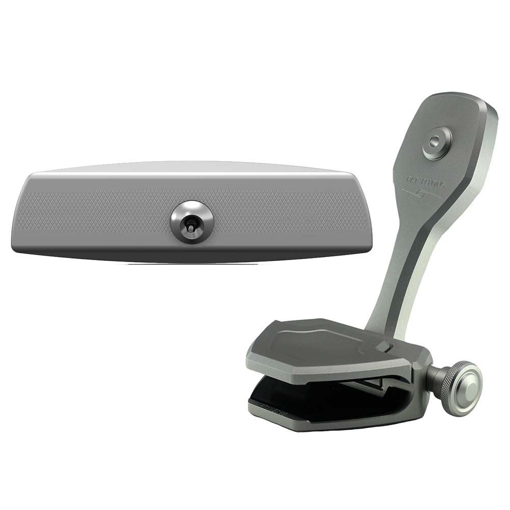 PTM Watersports Mirror/Bracket Kit w/VR-140 Elite Mirror & ZXR-300 (Titanium Grey)