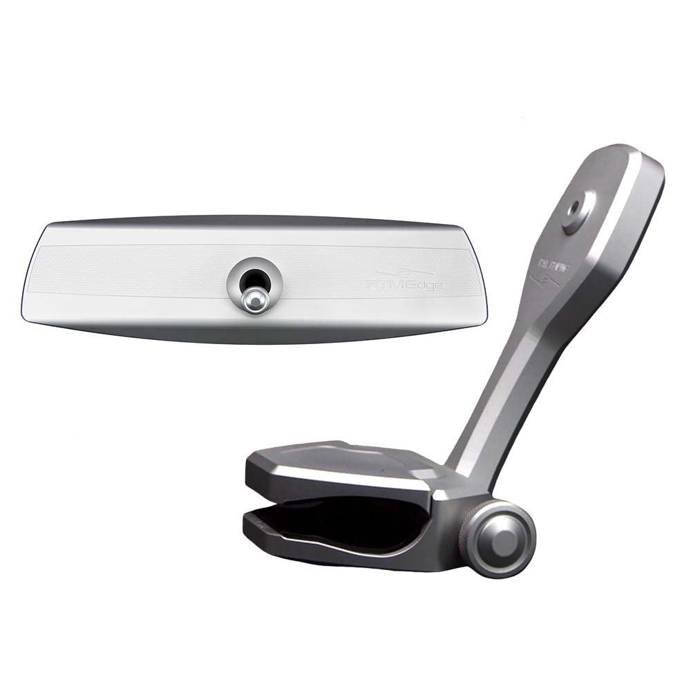PTM Watersports Mirror/Bracket Kit w/VR-140 Elite Mirror & ZXR-320 (Silver)