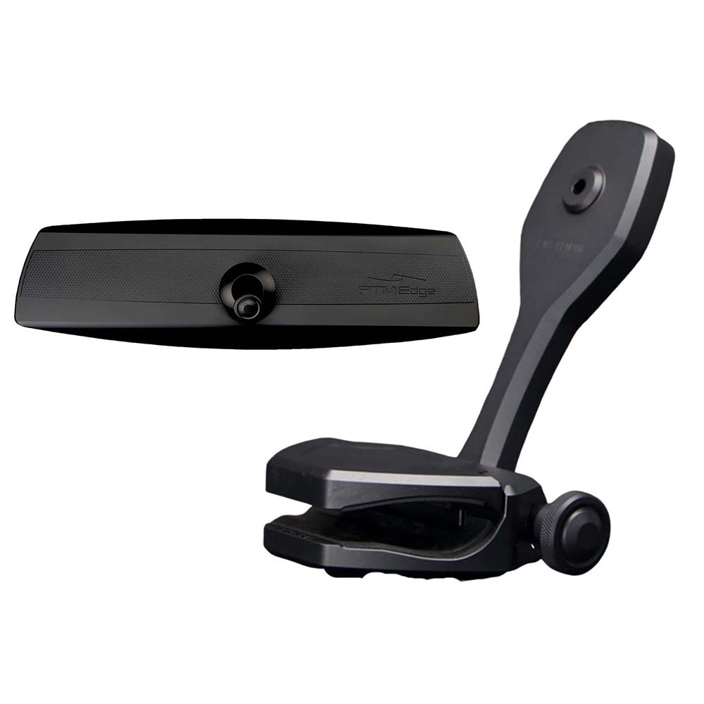 PTM Watersports Mirror/Bracket Kit w/VR-140 Elite Mirror & ZXR-361 (Black)