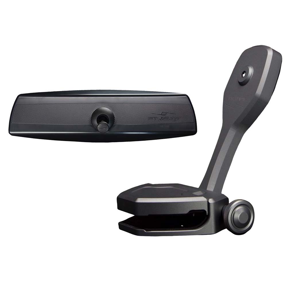 PTM Watersports Mirror/Bracket Kit w/VR-140 PRO Mirror & ZXR-360 (Titanium Grey)
