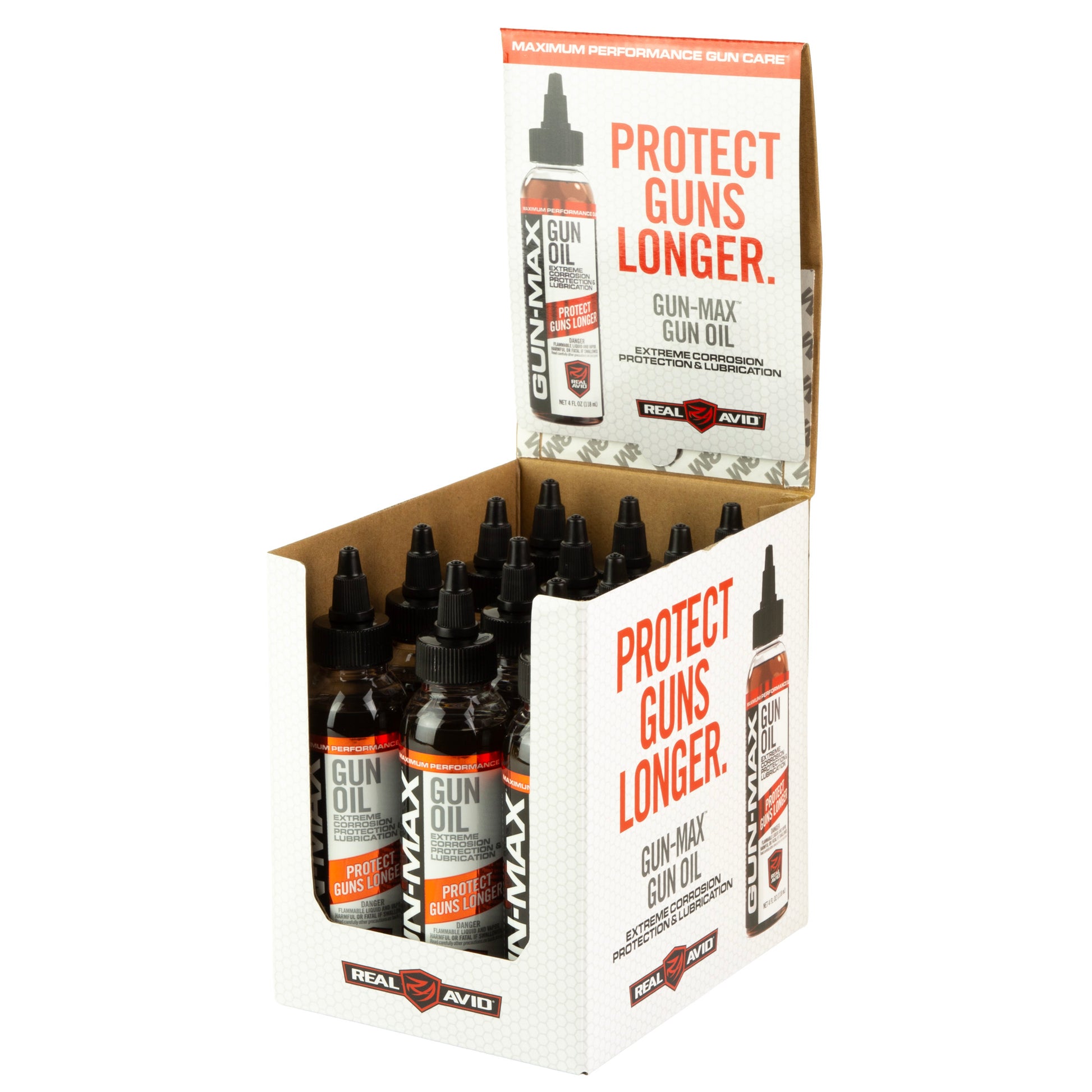 REAL AVID GUN MAX OIL 4OZ 12OK PDQ