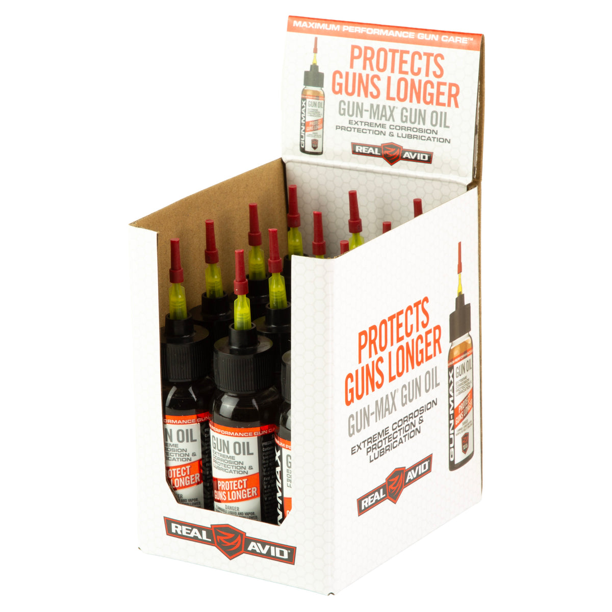REAL AVID GUN MAX OIL 1OZ 12PK PDQ