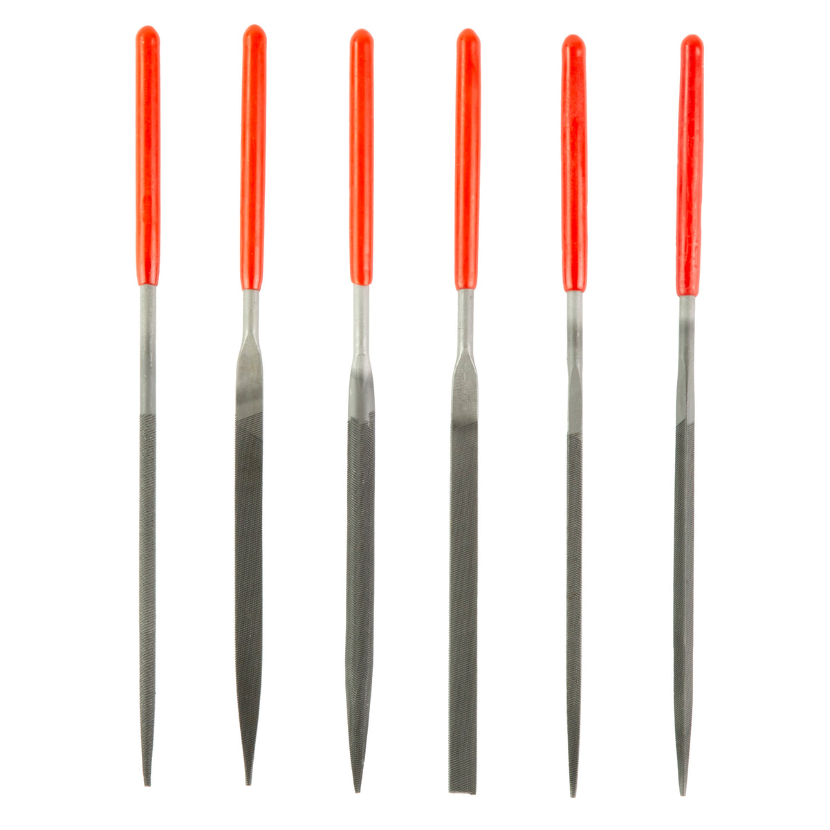 B/C GUNSMITHING FILE SET 6PC BLK/RD