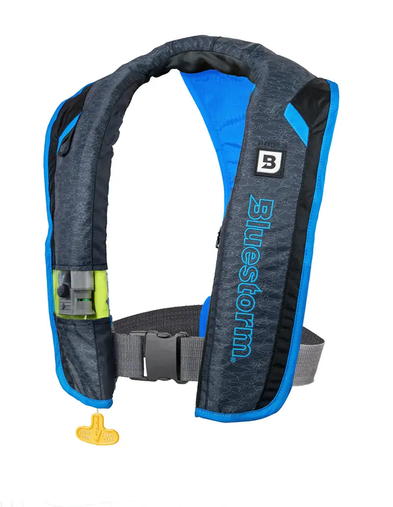 BLUESTORM AUTOMATIC LIFE JACKET STRATUS35 COASTAL BLUE A