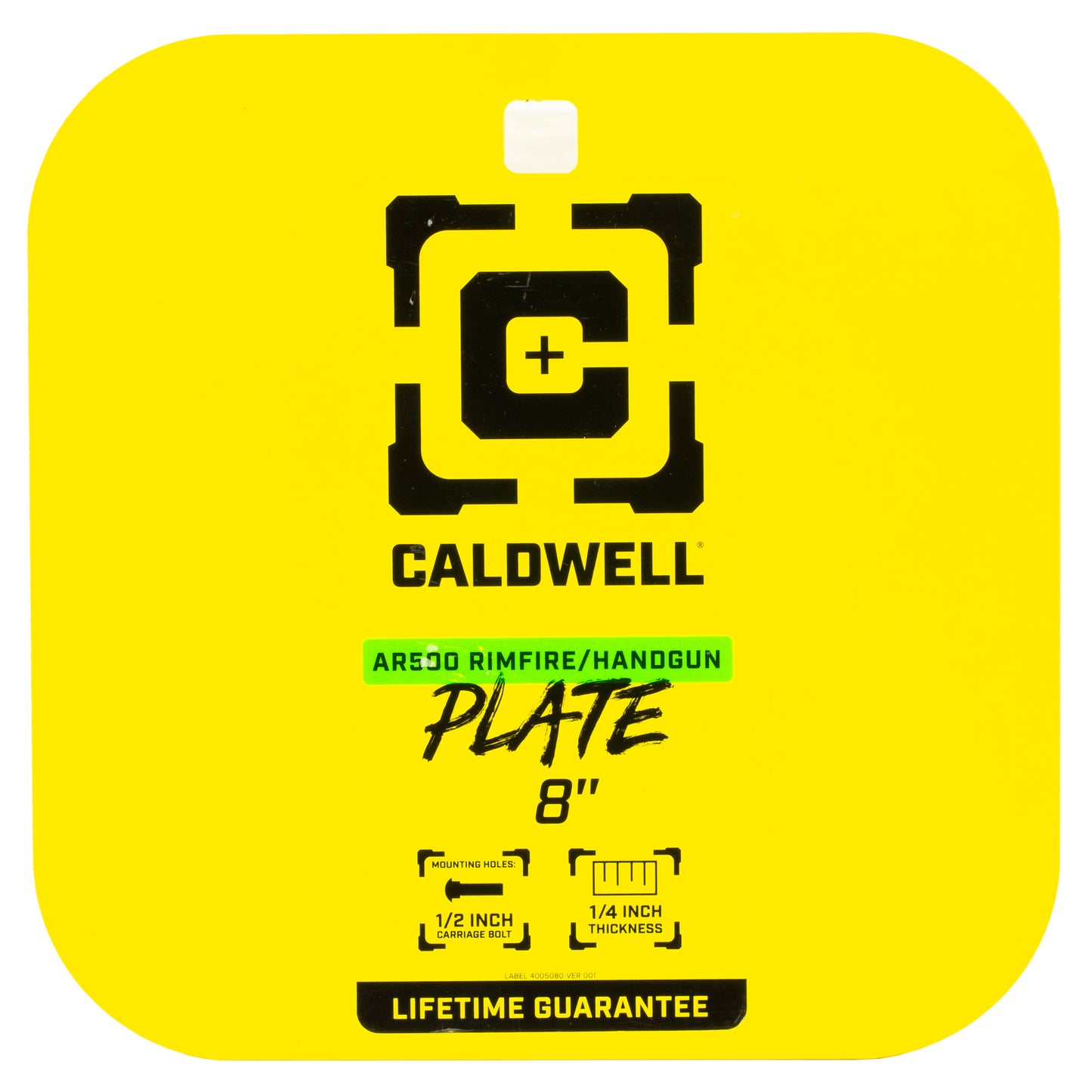 CALDWELL AR500 1/4" RF/HG 8" GONG