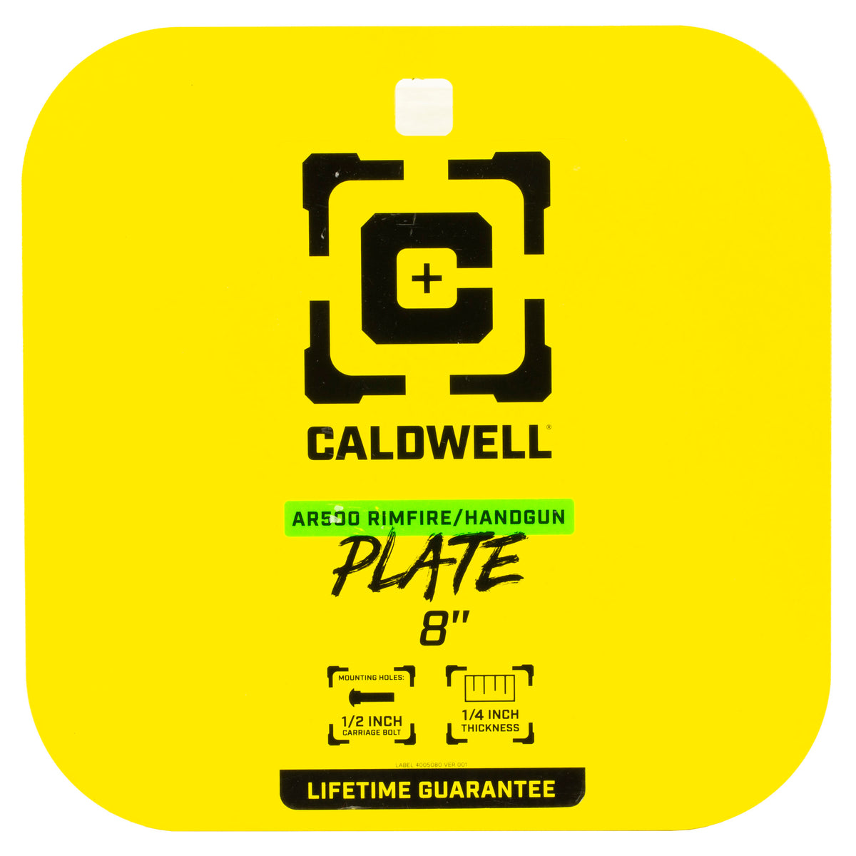 CALDWELL AR500 1/4" RF/HG 8" GONG