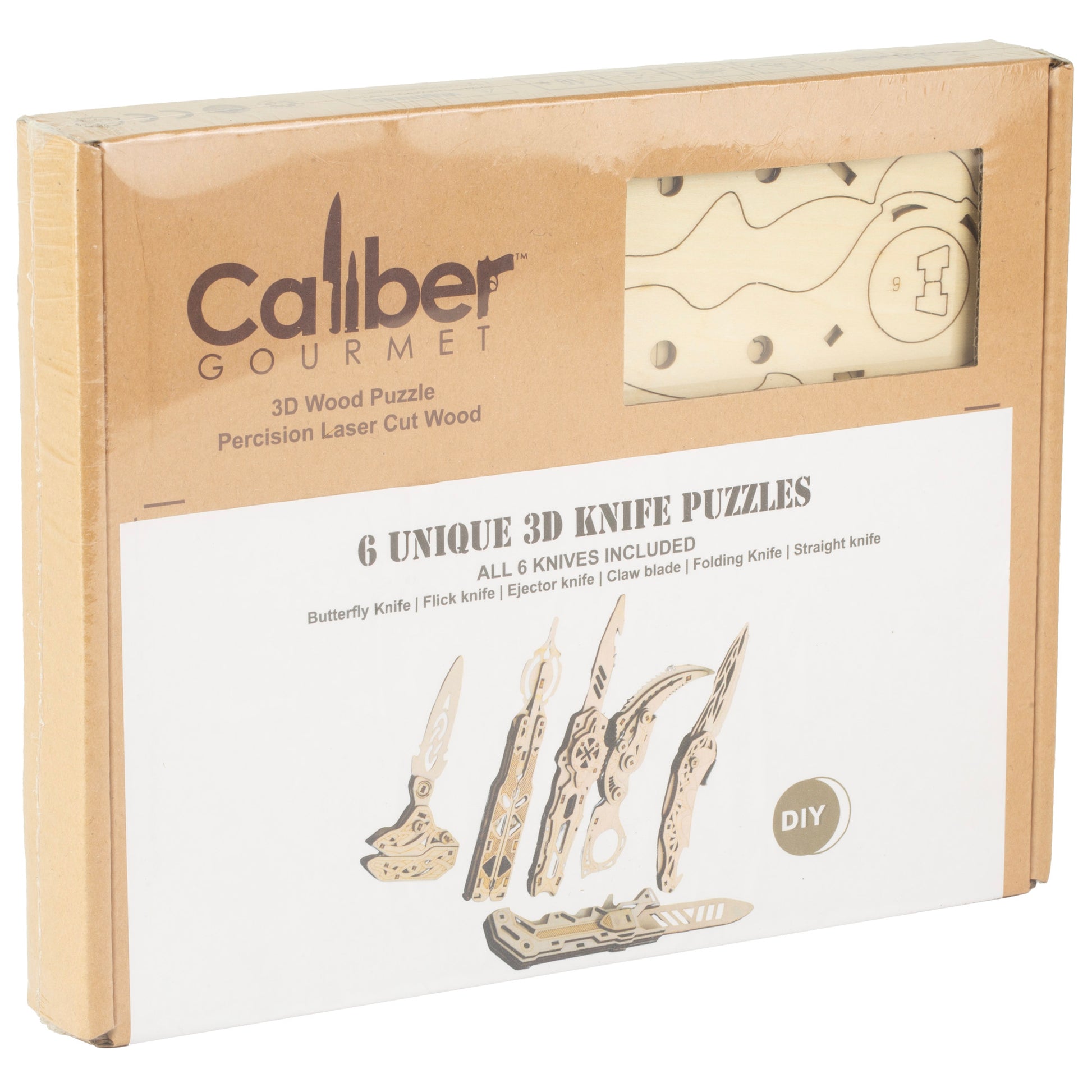 CBG CALIBER WOOD KNIVES PUZ 6 PCS