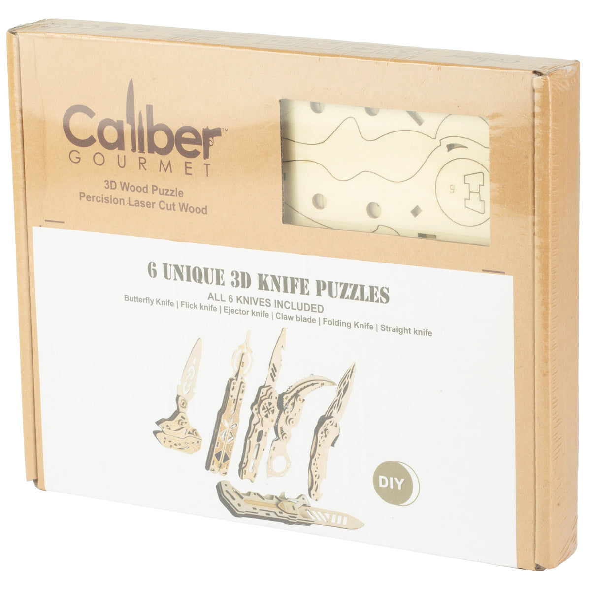 CBG CALIBER WOOD KNIVES PUZ 6 PCS