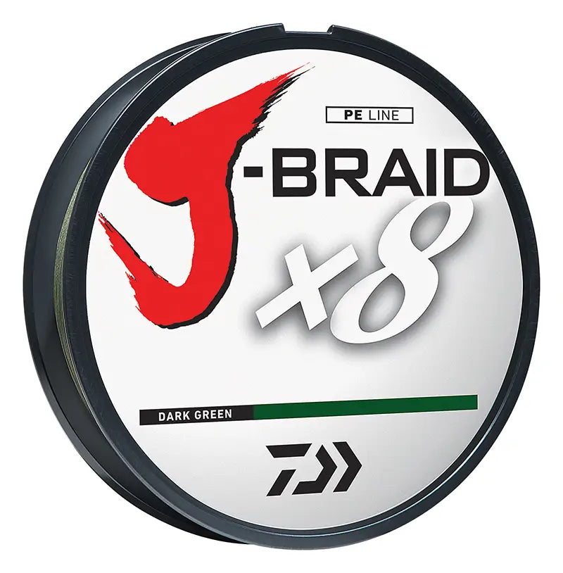 DAIWA J-BRAID X8 LINE DARK GREEN 10lb 165yd